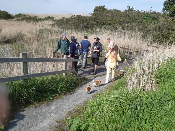 Pub-goers at Ring End Local Nature Reserve 2023