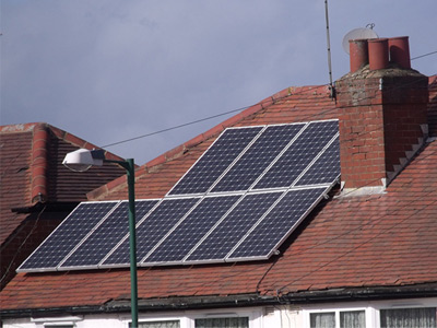Solar Panels on a roof - Northfield by Ell Brown